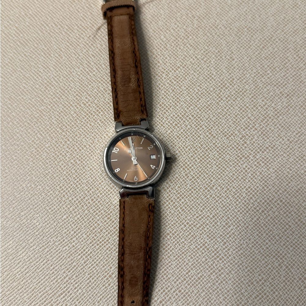 Louis Vuitton Brown and Silver Women's Watch
